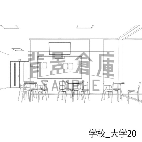 学校_背景素材集37(大学)_トーン