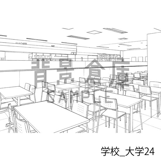 学校_背景素材集37(大学)_トーン