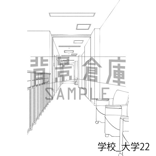 学校_背景素材集37(大学)_トーン