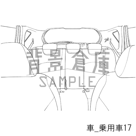 車_背景素材集2(乗用車)_トーン