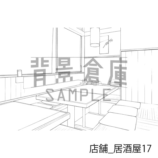 店舗_背景素材集19(居酒屋)_トーン