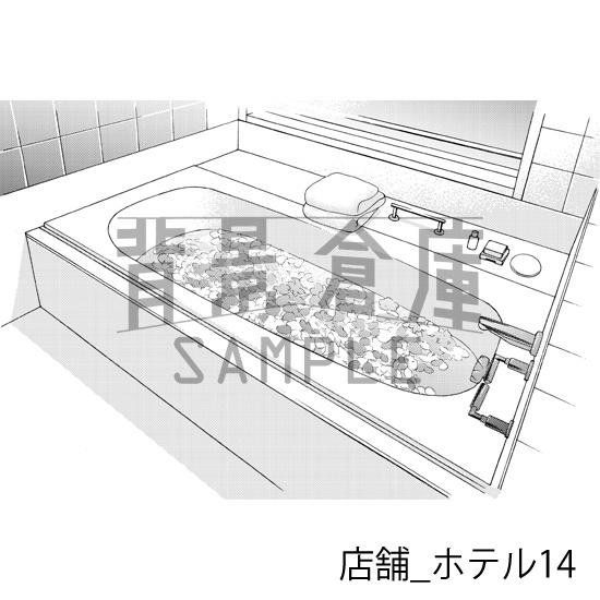 店舗_背景素材集7(ホテル)_トーン