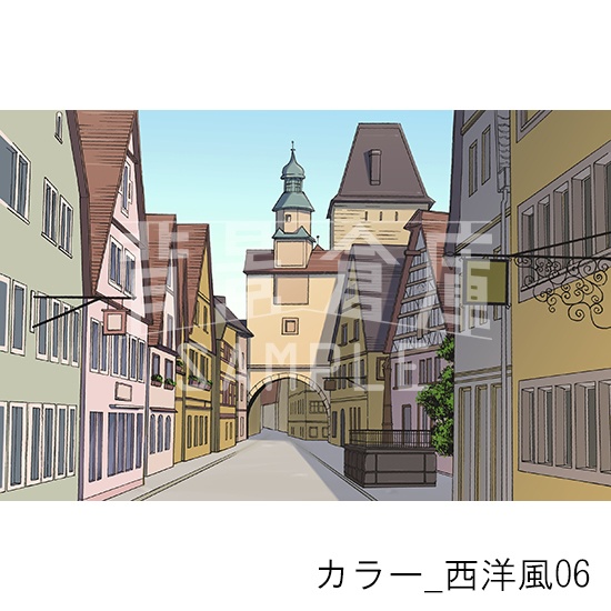 カラー_背景素材集27(西洋風)