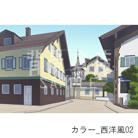 カラー_背景素材集27(西洋風)