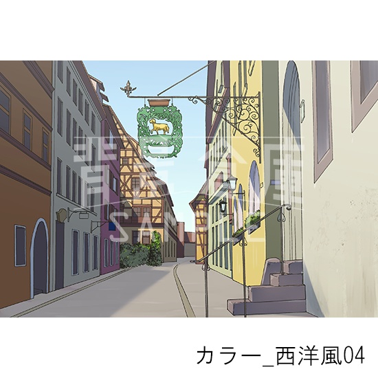 カラー_背景素材集27(西洋風)