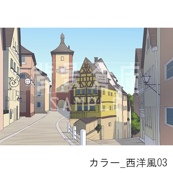 カラー_背景素材集27(西洋風)