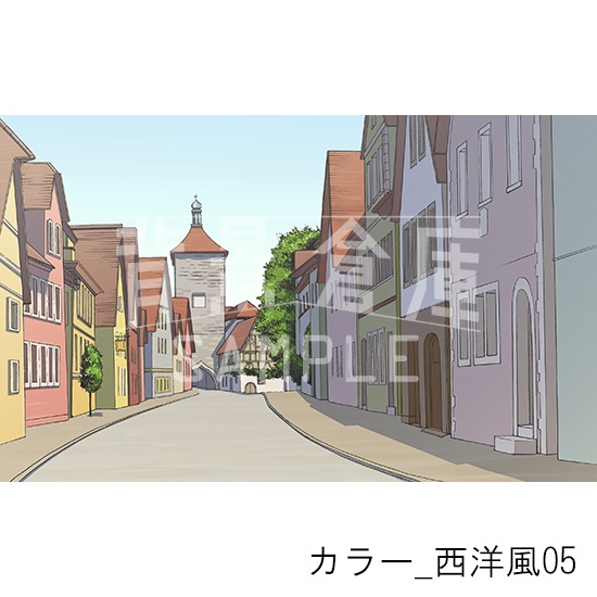 カラー_背景素材集27(西洋風)