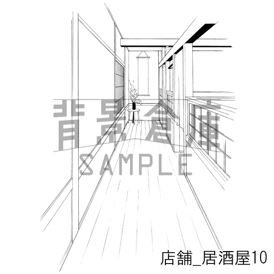 店舗_背景素材集2(居酒屋)_トーン