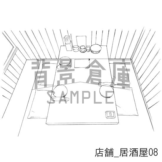 店舗_背景素材集2(居酒屋)_トーン