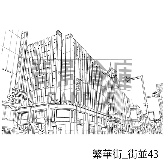 繁華街の背景集vol.1(配送商品)