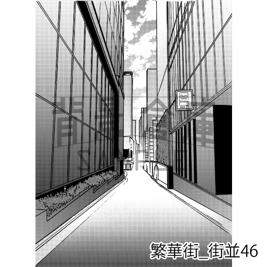 繁華街の背景集vol.1(配送商品)