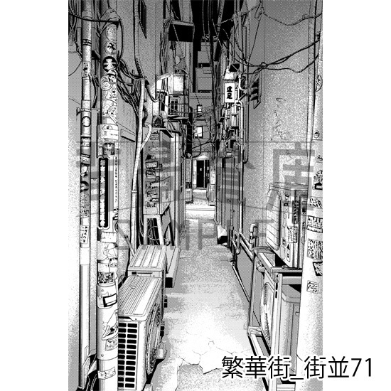繁華街の背景集vol.1(配送商品)