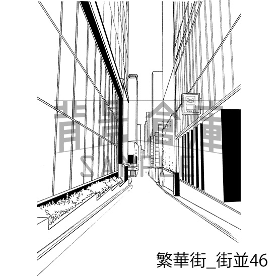 繁華街の背景集vol.1(配送商品)