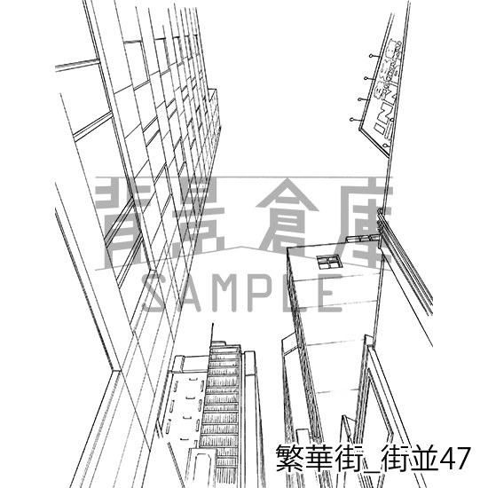 繁華街の背景集vol.1(配送商品)