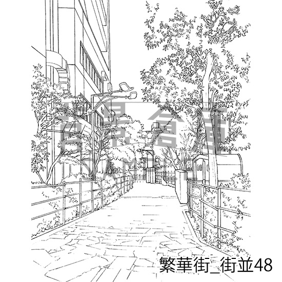 繁華街の背景集vol.1(配送商品)
