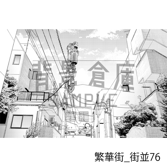 繁華街の背景集vol.1(配送商品)