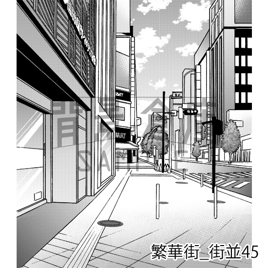 繁華街の背景集vol.1(配送商品)