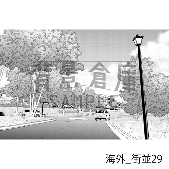 海外_背景素材集5(街並)_トーン