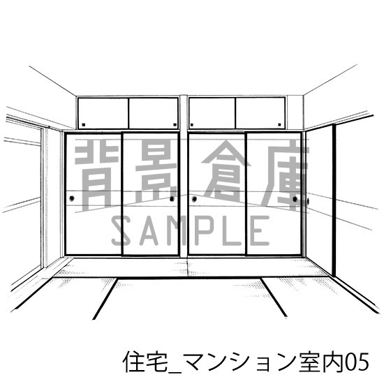 住宅の背景集_セット9(マンション室内)