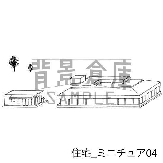 住宅の背景集_セット11(ミニチュア)