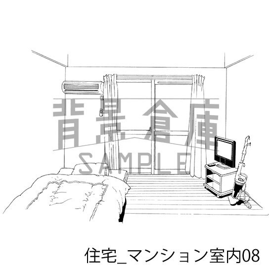 住宅の背景集_セット12(マンション室内)