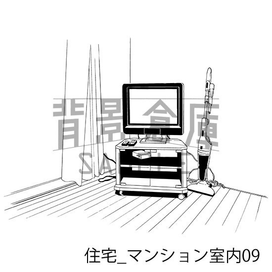 住宅の背景集_セット12(マンション室内)