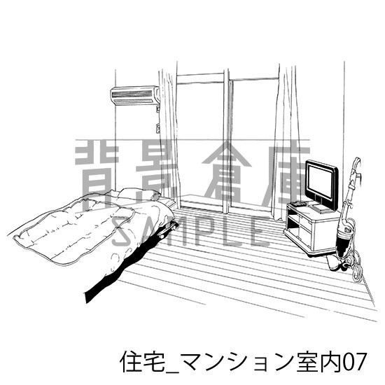 住宅の背景集_セット12(マンション室内)