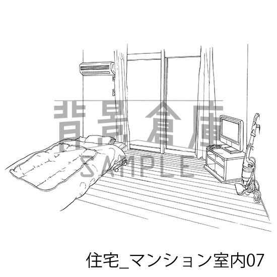 住宅の背景集_セット12(マンション室内)