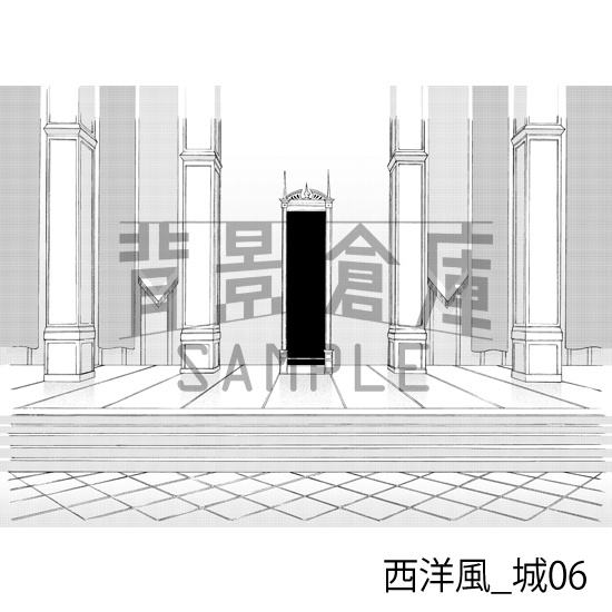 西洋風_背景素材集4(城)_トーン