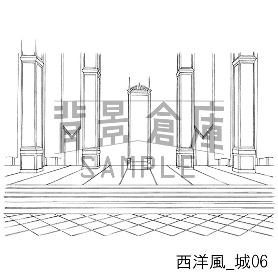西洋風_背景素材集4(城)_トーン