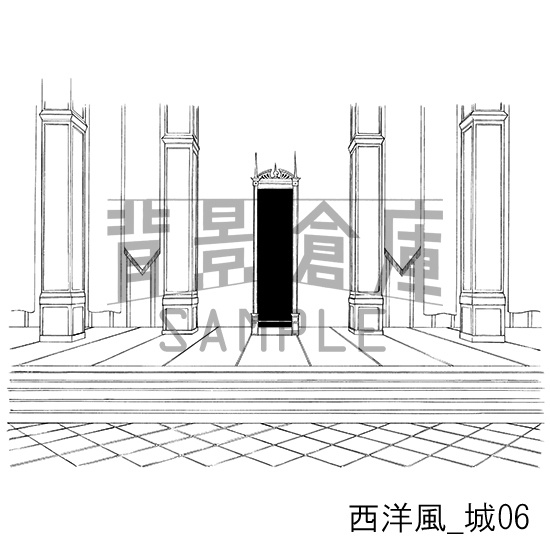 西洋風_背景素材集4(城)_トーン