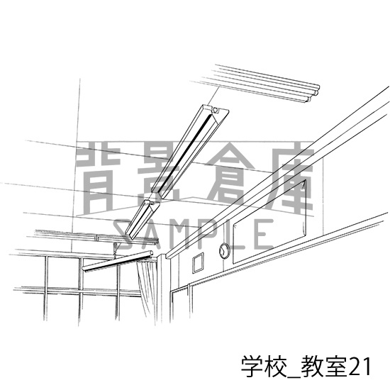 学校の背景集_セット16(教室)