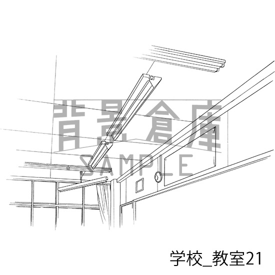学校の背景集_セット16(教室)