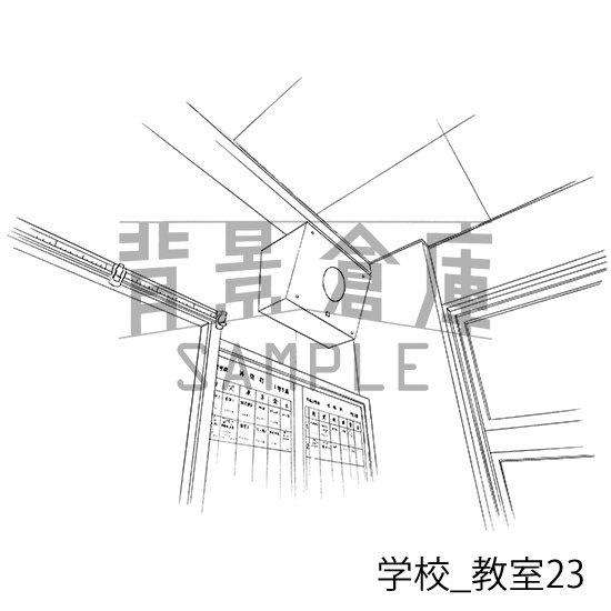 学校の背景集_セット16(教室)
