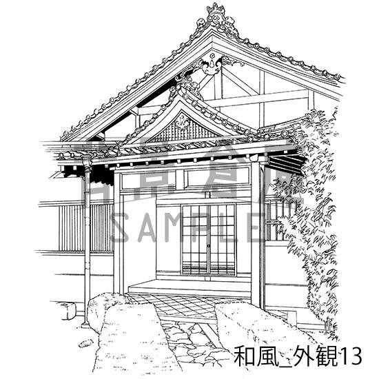 和風の背景集_セット9(外観)
