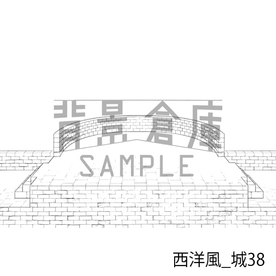 西洋風_背景素材集22(城)_トーン