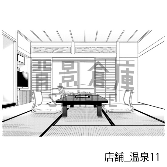 店舗_背景素材集13(温泉)_トーン