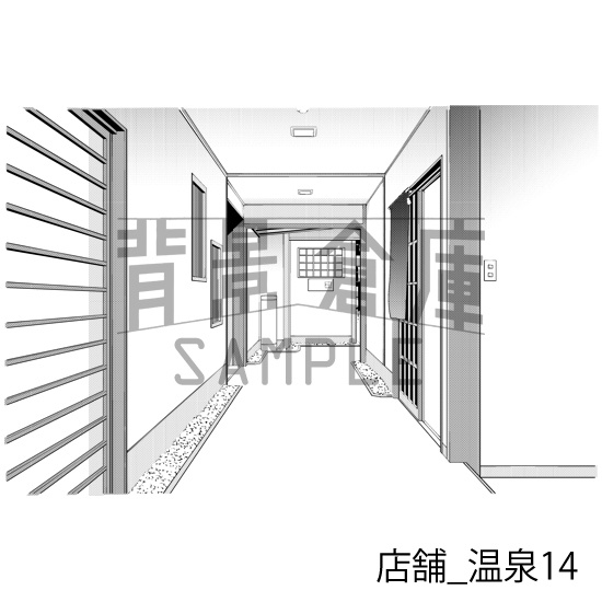 店舗_背景素材集14(温泉)_トーン