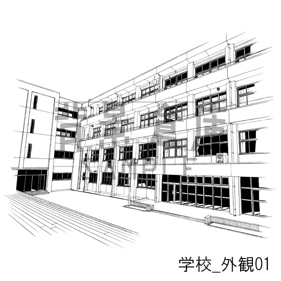 学校の背景集vol.1(配送商品)