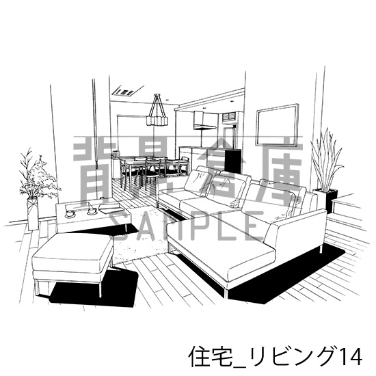 住宅の背景集vol.2(配送商品)