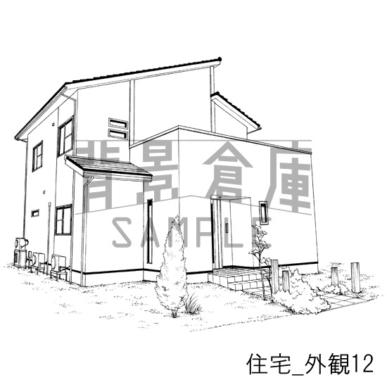 住宅の背景集vol.1(配送商品)