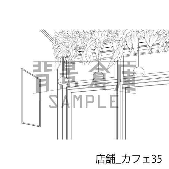 店舗_背景素材集22(カフェ)_トーン