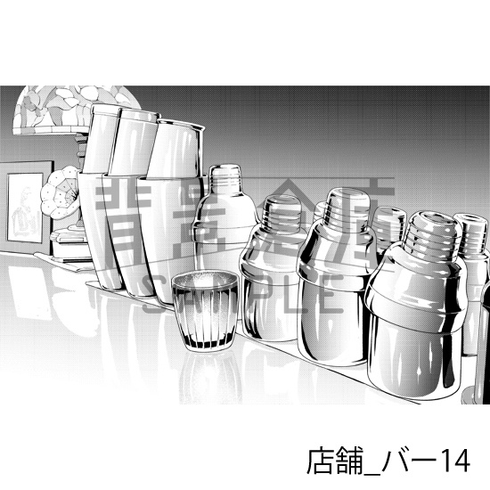 店舗_背景素材集23(バー)_トーン