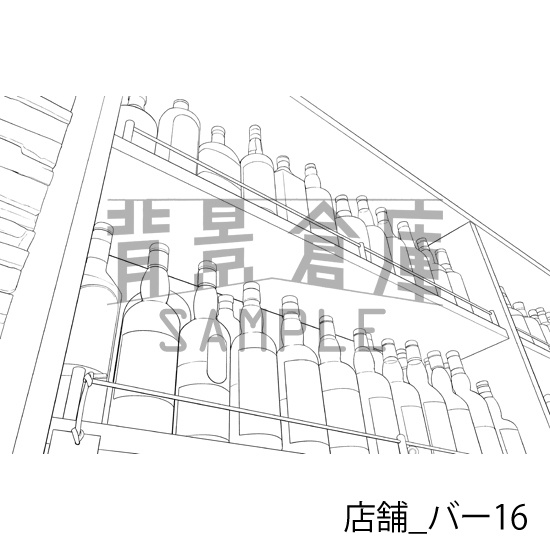 店舗_背景素材集23(バー)_トーン