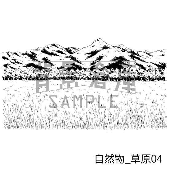 自然物の背景集_セット4(草原)