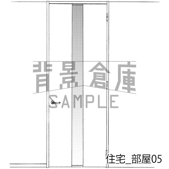 住宅_背景素材集8(リビング 寝室)_トーン