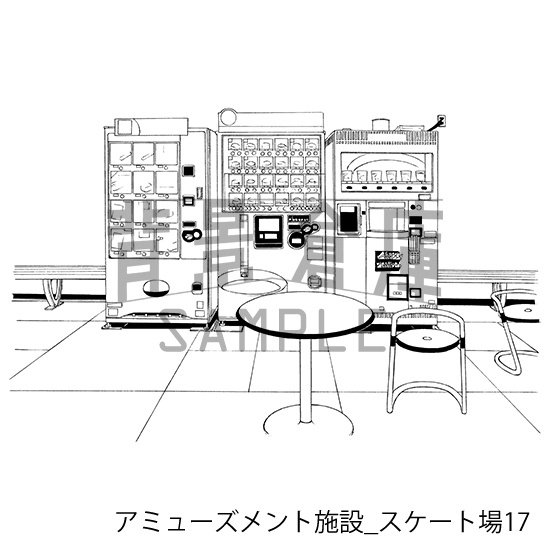 アミューズメント施設の背景集_セット2(スケート場)