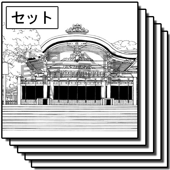 神社の背景集_セット2（外観）
