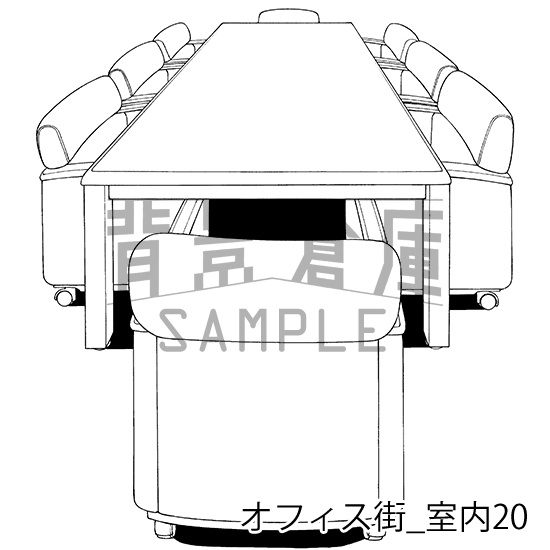 オフィス街の背景集_セット5(室内)