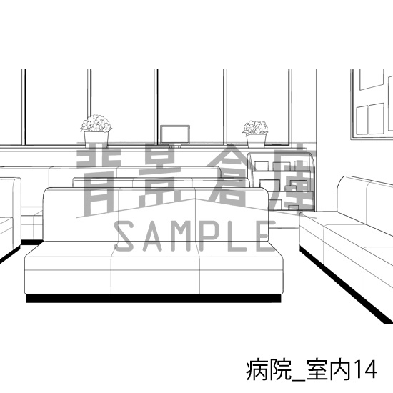 病院_背景素材集3(室内)_トーン